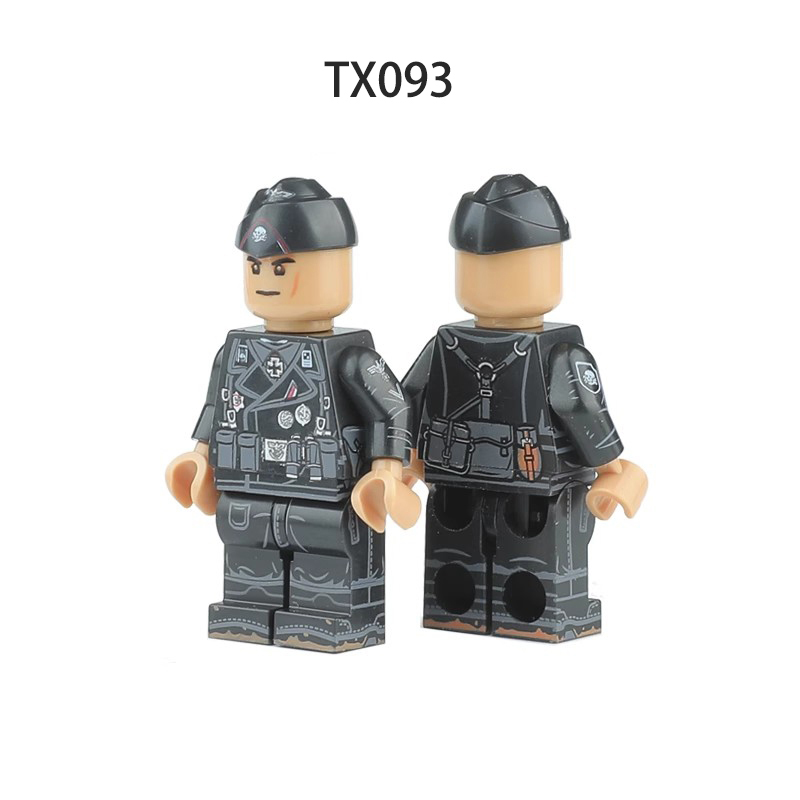 TX092-95 WW1 WW2 German Soliders Military Hitler Youth Building Blocks War Army Blank Army WeaponAccessoories Toys Gift