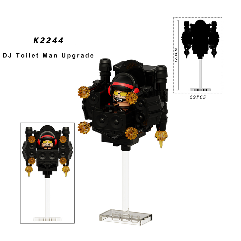 KDL837 Movie Toilet Man Titan TV Man Action Figure DC Comics Collection DJ Man Upgrade Minifigs Building Blocks Children Toys Gifts Boys