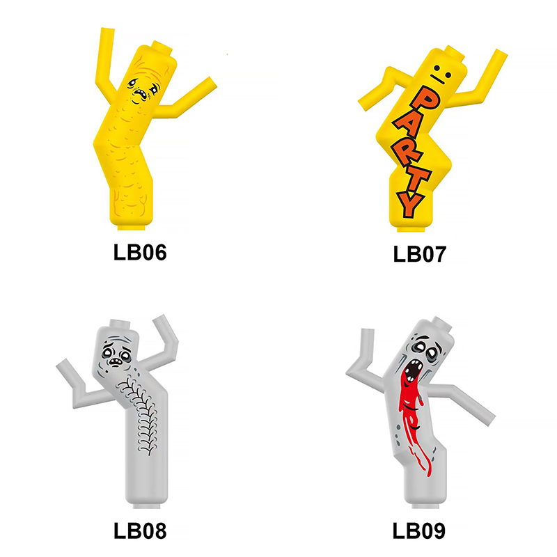LB06-09 American Horror Movies Balloon Man Minifigs Building Blocks Balloon Man Cartoon Zombies Model Ghost Children Toys Gifts