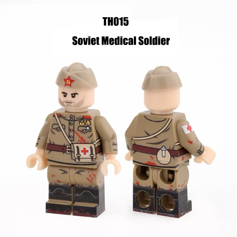 WW2 Soviet Infantry Coat Offical Action Figures PPS SKS PPS43 Army Building Blocks Weapons Gun Toys Boys Compatible