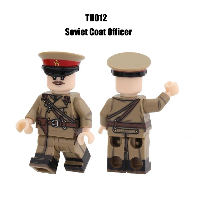 WW2 Soviet Infantry Coat Offical Action Figures PPS SKS PPS43 Army Building Blocks Weapons Gun Toys Boys Compatible