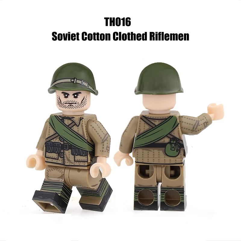 WW2 Soviet Infantry Coat Offical Action Figures PPS SKS PPS43 Army Building Blocks Weapons Gun Toys Boys Compatible