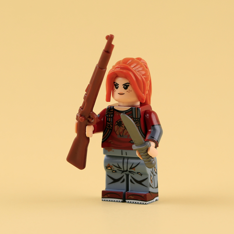 FT01 FT02 American TV Games Series The Last of Us Minifigs Building Blocks CharacterJoel Ellie Weapon Gun Knife Bag Accessories Toys Gift