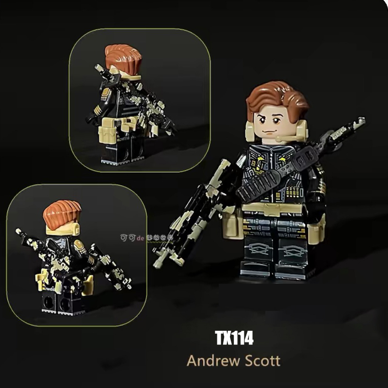 Military Villain Irish Mercenary Golden Triangle Armed Forces Action Figure Building Blocks Weapons Gun Toys Boys Compatible