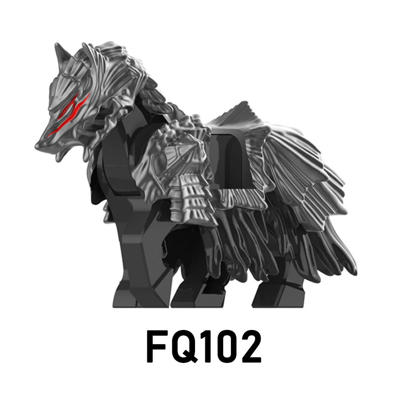 FQ101 FQ102 Medieval Knight Soldier Minifigs The legendary Imprint Guts Weapon War Building Blocks Storm City Toy Kids Gift