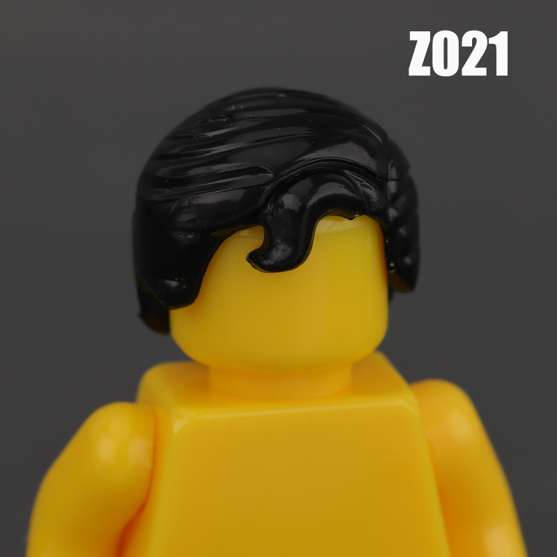 MOC City People Hat Building Blocks Baseball Cap Beret Hairstyle Hair Meatball Head Compatible Hats Bricks Children Gifts Toys