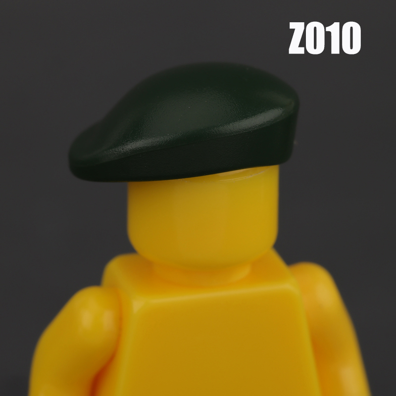 MOC City People Hat Building Blocks Baseball Cap Beret Hairstyle Hair Meatball Head Compatible Hats Bricks Children Gifts Toys