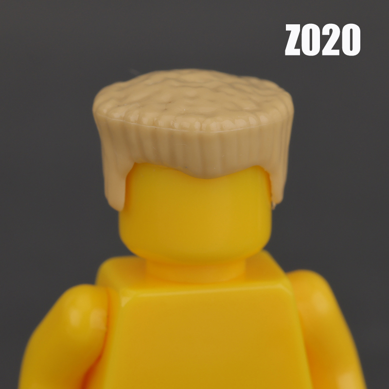MOC City People Hat Building Blocks Baseball Cap Beret Hairstyle Hair Meatball Head Compatible Hats Bricks Children Gifts Toys