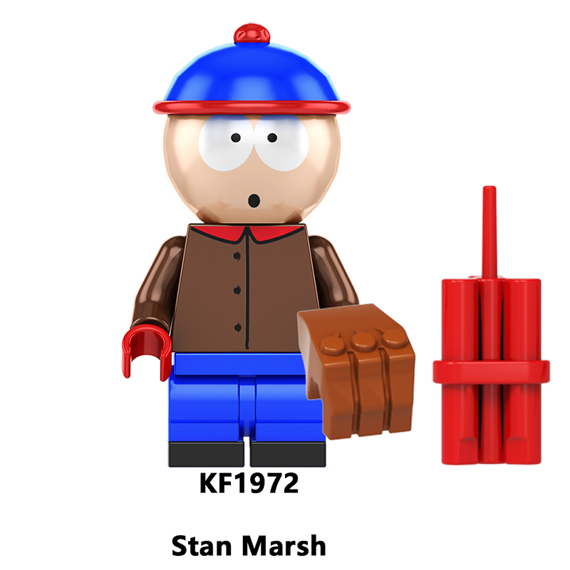 KF6192 Cartoon Butters Stotch Eric.cartman Minifigs Building Blocks Stan Marsh Action Figures Children Gifts Birthday Toys