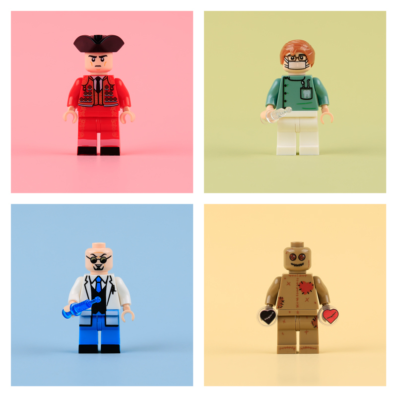 CT010-012 Superhero DC Hugo Strange Action Figures Bullfighter Doll Building Blocks Movie Minifigs Dentist Children Gifts Toys