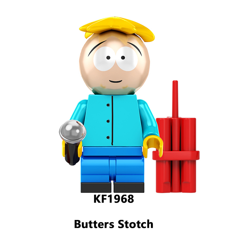 KF6192 Cartoon Butters Stotch Eric.cartman Minifigs Building Blocks Stan Marsh Action Figures Children Gifts Birthday Toys