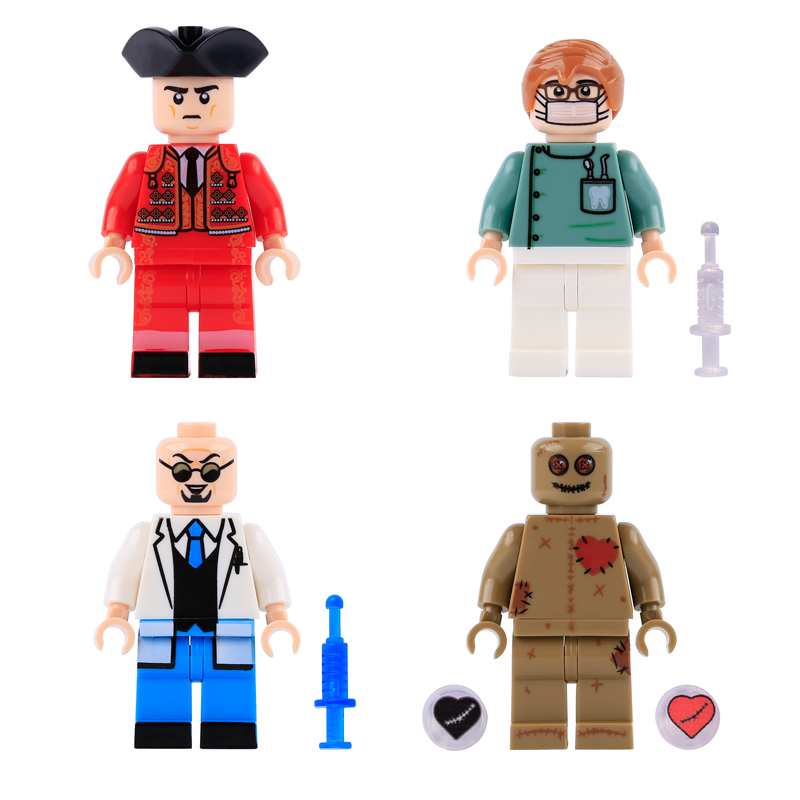 CT010-012 Superhero DC Hugo Strange Action Figures Bullfighter Doll Building Blocks Movie Minifigs Dentist Children Gifts Toys