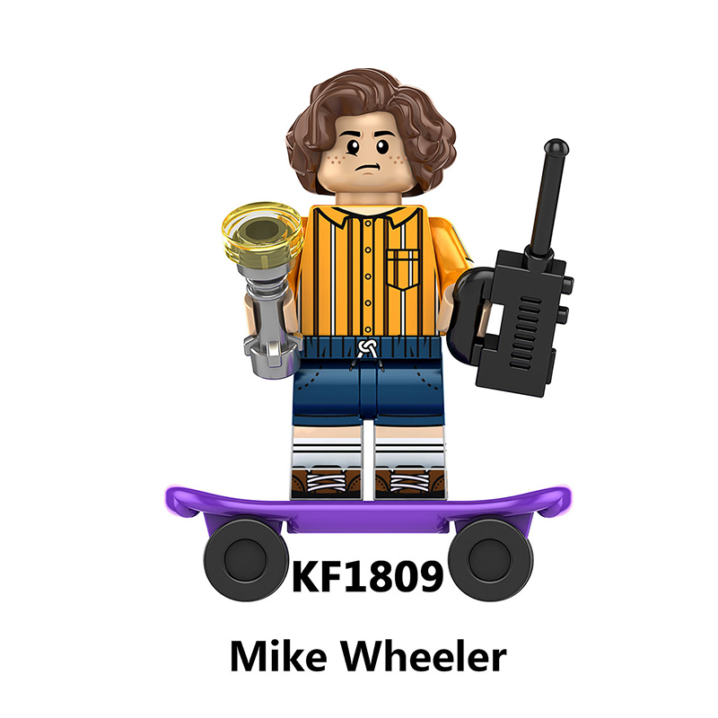 KF6172 Cartoon Stranger Things Eleven Eddie Munon Minifigs Building Blocks Max Mayfield Action Figures Children Gifts Birthday Toys