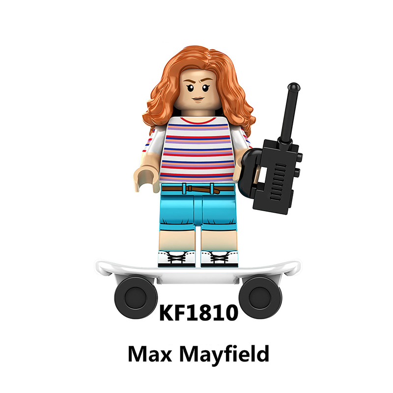 KF6172 Cartoon Stranger Things Eleven Eddie Munon Minifigs Building Blocks Max Mayfield Action Figures Children Gifts Birthday Toys