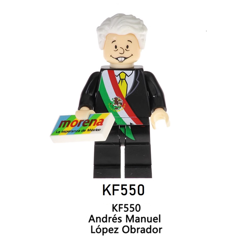 TP259-261 Famous People Captain Donald Trump Action Figures Claudia Sheinbaum Pardo Building Blocks Children Gifts Toys KF191 KF550