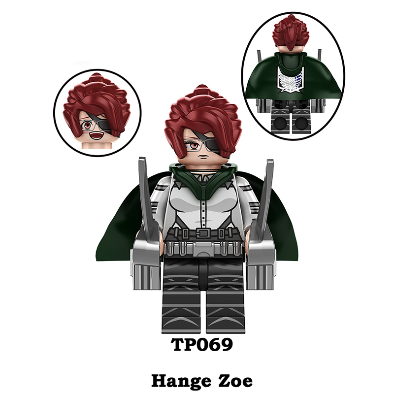 TP1003 Japanese Anime Attack on Titan Building Blocks Erwin Smith Beast Titan Reiner Braun Minifigs Children Gifts Toys