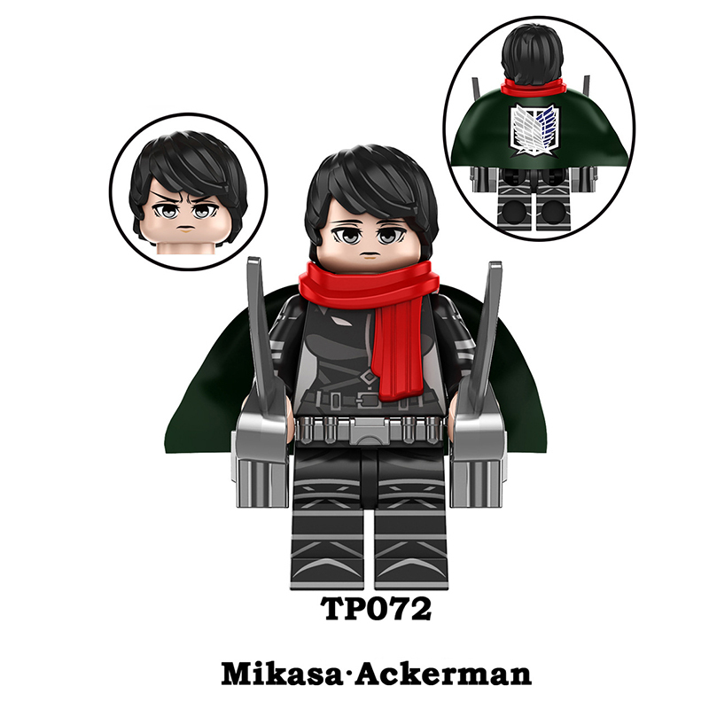 TP1003 Japanese Anime Attack on Titan Building Blocks Erwin Smith Beast Titan Reiner Braun Minifigs Children Gifts Toys