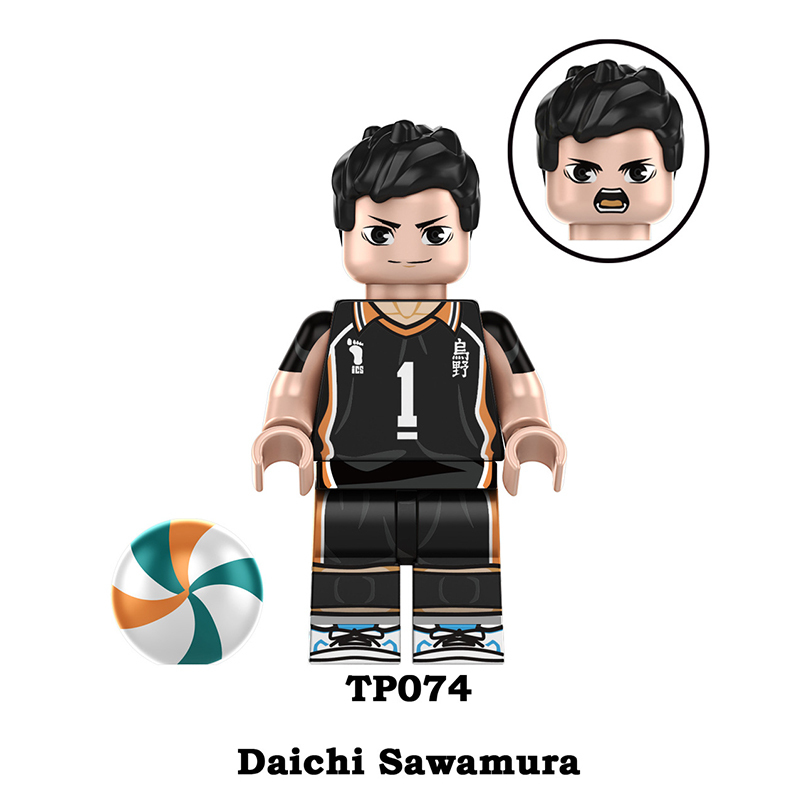 TP1010 Japanese Anime Daichi Saeamura Asahi Azumane Building Blocks Erwin  Tobio Kageyama  Hinata Shoyo Minifigs Children Gifts Toys