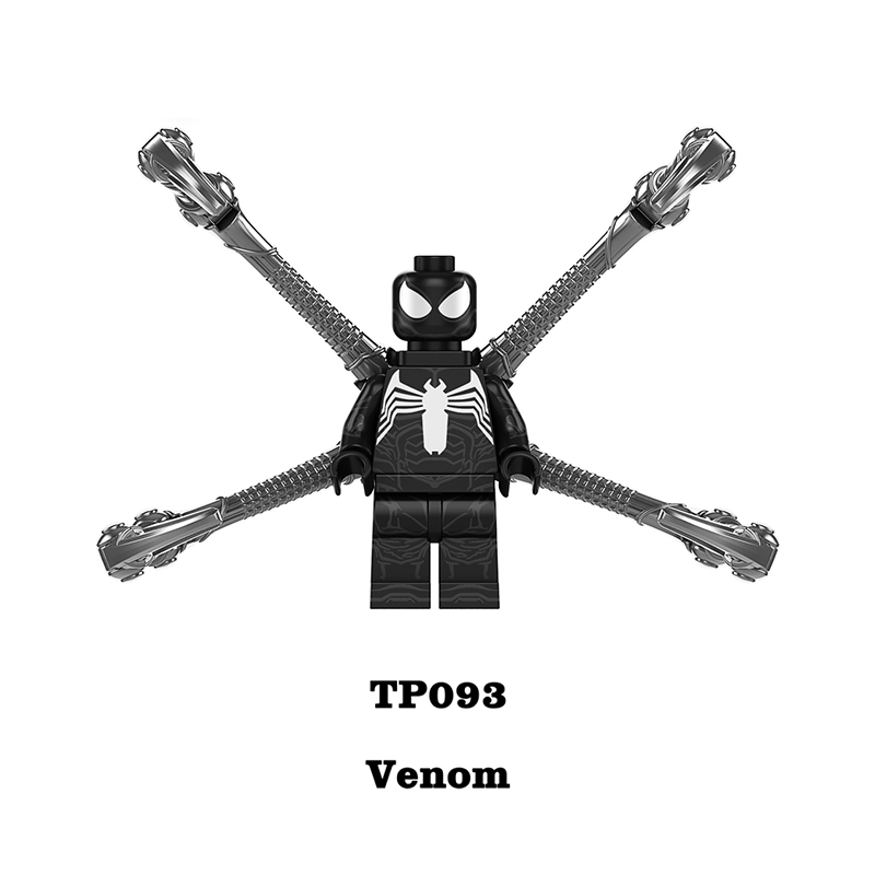 TP1012 Marvel Movie DC Superheroes Spiderman Minifigs Builiding Blocks Black GreenGoblin Model Collection Children Gifts Toys