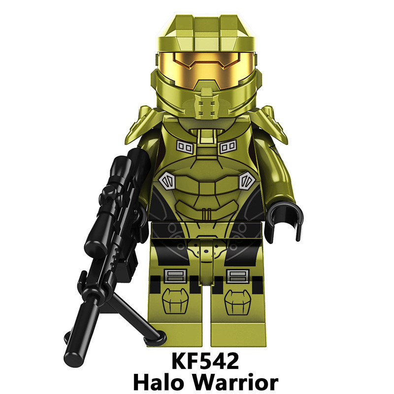 KF6043 Star Wars Halo Warrios Cartoon Minifigs Building Blocks Weapon Science Fiction Action Figures Children Gifts Birthday Toys