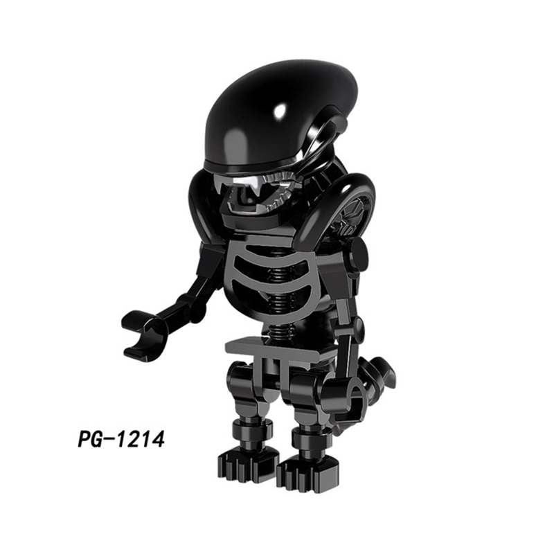 PG1050 Mech Skeleton Alien Movie Series Model Science Fiction Action Figures Building Blocks Compatible Children Gifts Boys Toys PG1223-1225