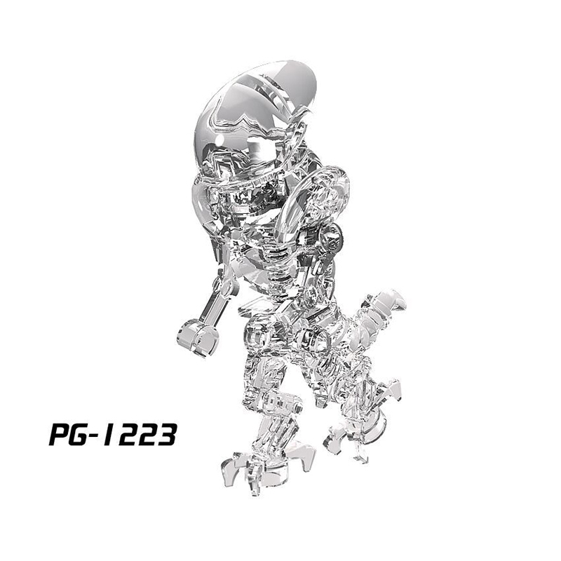 PG1050 Mech Skeleton Alien Movie Series Model Science Fiction Action Figures Building Blocks Compatible Children Gifts Boys Toys PG1223-1225