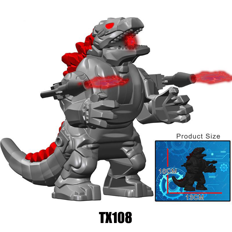 TX108-111 Mechanical Godzilla Monster Multicolor Minifigs Action Collection Anime Movie Toys Building Blocks  Children Gift Compatible