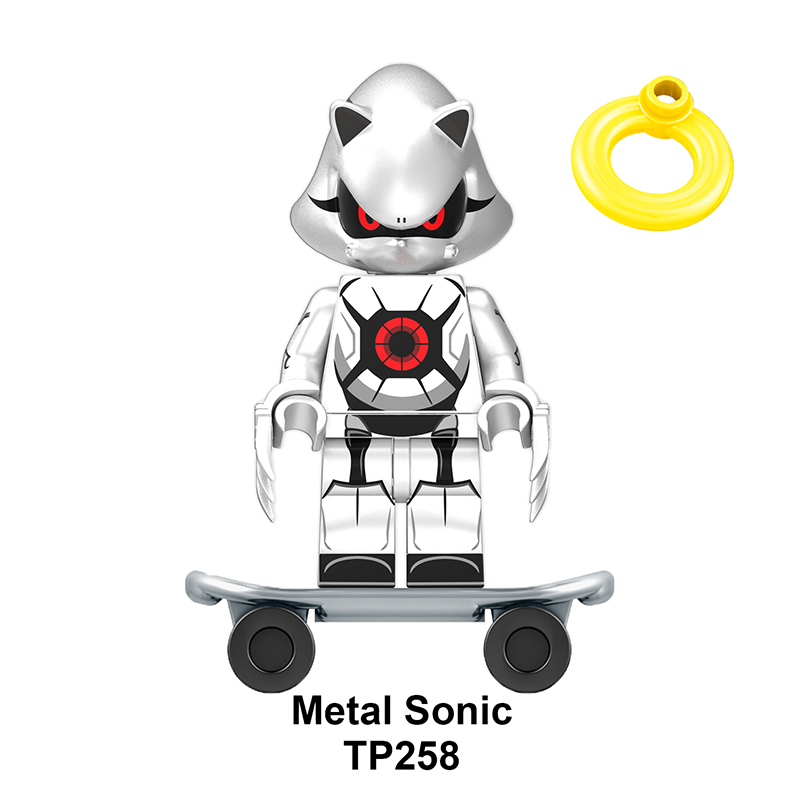 TP1032 Anime Sonic the Hedgehog Minifig Miles Prower Amy Rose Movies Action Figures Building Blocks Kids Birthday Gifts Boys