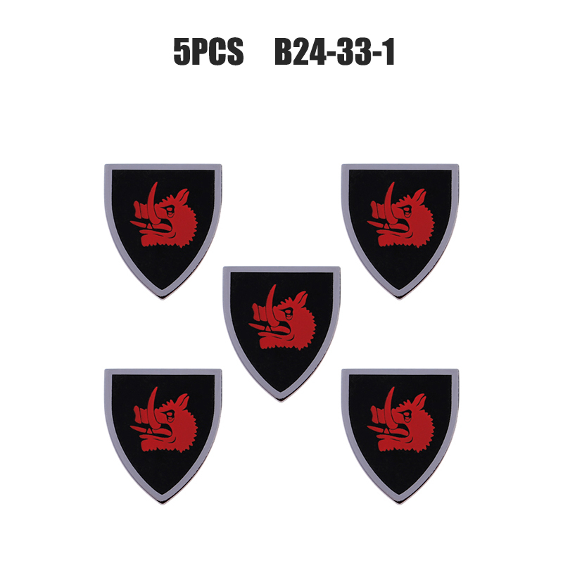 Medieval Figures Military Accessory MOC Building Block Knight Soldier Shield Armor Weapon Feather Army Mini Brick Toys Gift s