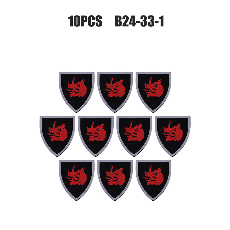 Medieval Figures Military Accessory MOC Building Block Knight Soldier Shield Armor Weapon Feather Army Mini Brick Toys Gift s