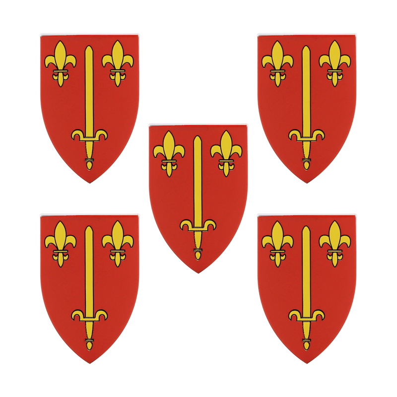 Medieval Figures Military Accessory MOC Building Block Knight Soldier Shield Armor Weapon Feather Army Mini Brick Toys Gift s