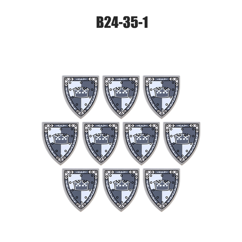 Medieval Figures Military Accessory MOC Building Block Knight Soldier Shield Armor Weapon Feather Army Mini Brick Toys Gift s