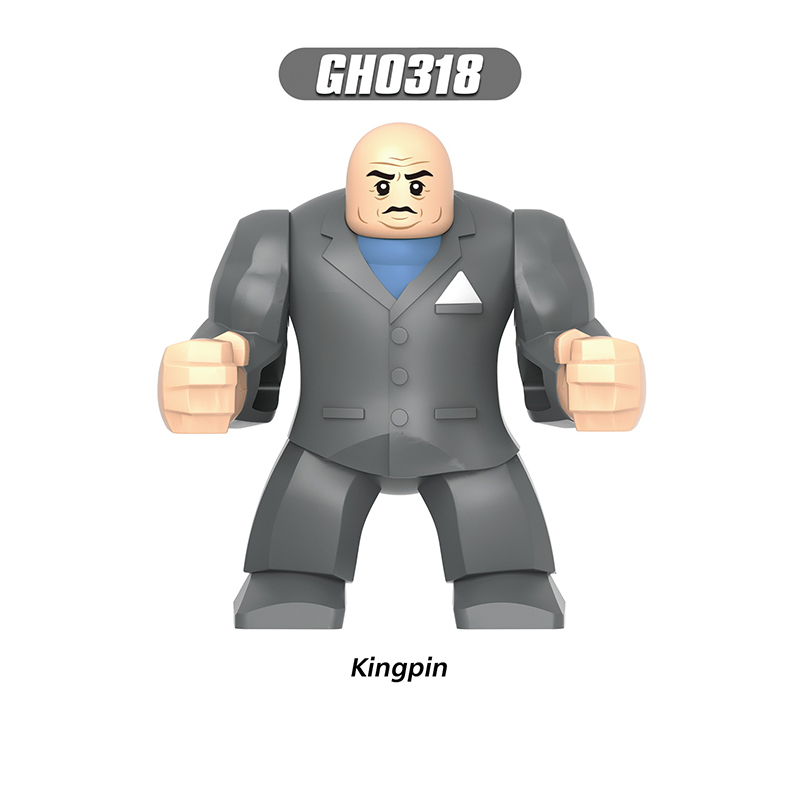 G0142 Marvel Daredevil Muse Action Figures Building Blocks DC Comics Punisher Kingpin Whitte Tiger Minifigs Blocks Children Toys Gifts