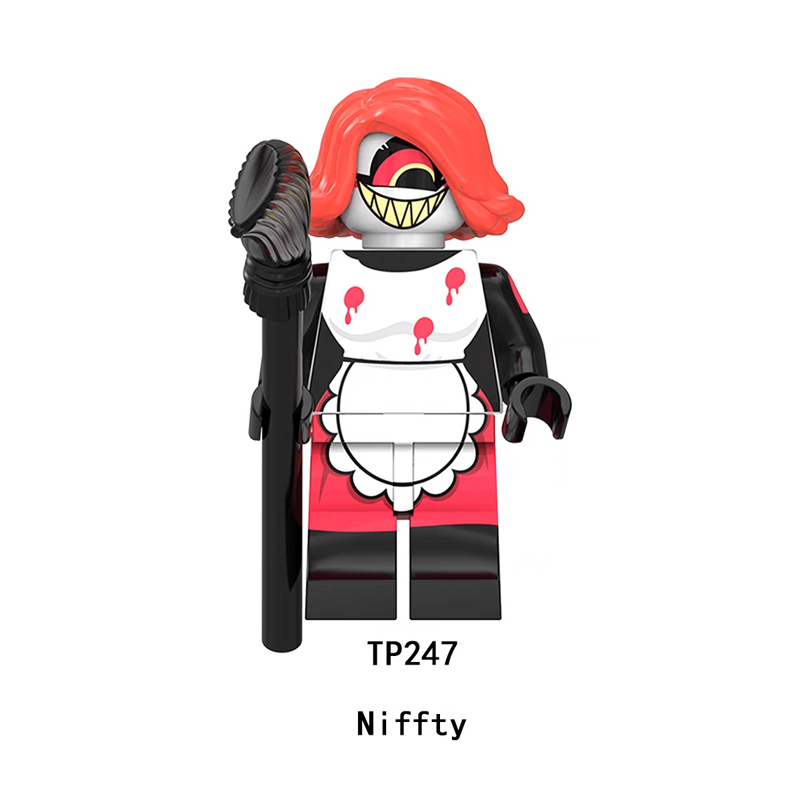 TP1031 Anime Hazbin Hotel Minifig Charlie Morningstar Movies Action Figures Niffy Velvette Building Blocks Kids Birthday Gifts Boys