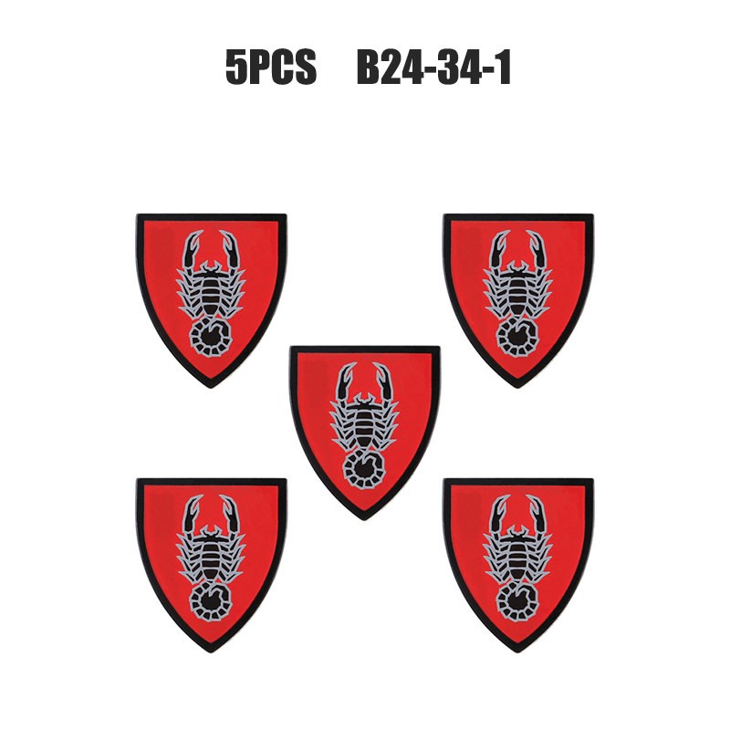 Medieval Figures Military Accessory MOC Building Block Knight Soldier Shield Armor Weapon Feather Army Mini Brick Toys Gift s