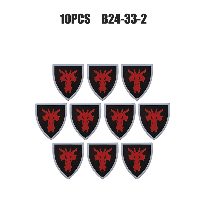 Medieval Figures Military Accessory MOC Building Block Knight Soldier Shield Armor Weapon Feather Army Mini Brick Toys Gift s