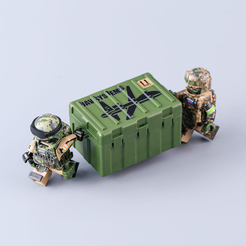 MOC Military Citys Unmanned Aerial Combat System Action Figures Building Blocks Solider Weapon Accessories Bricks Children Gifts Toys