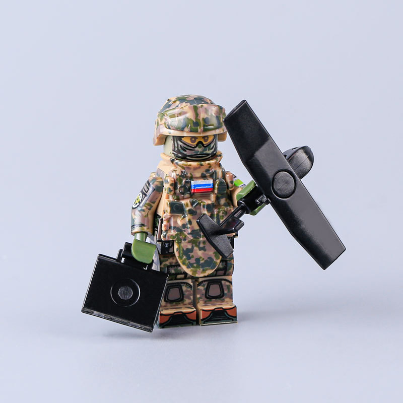 MOC Military Citys Unmanned Aerial Combat System Action Figures Building Blocks Solider Weapon Accessories Bricks Children Gifts Toys