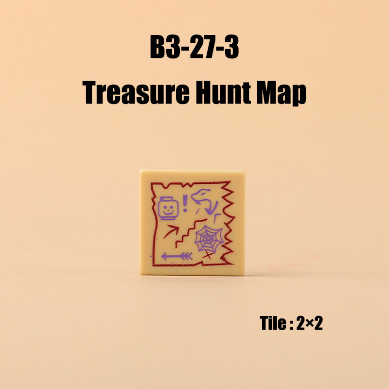 City Printing Building Block MOC Parts Treasure Food Map Newspaper Magic Scroll Military Island Print France Poster Bricks Toys