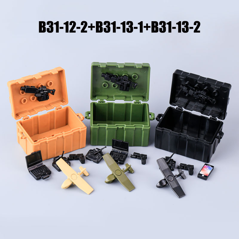 MOC Military Citys Unmanned Aerial Combat System Action Figures Building Blocks Solider Weapon Accessories Bricks Children Gifts Toys
