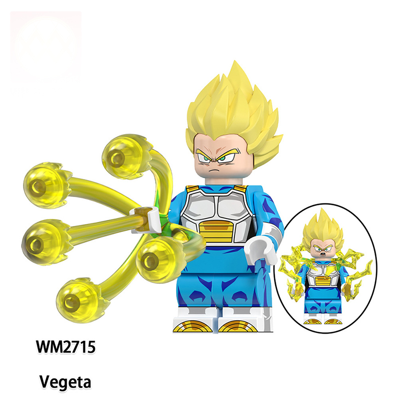 WM6183 Dragon Ball Songoku Piccolo Majin Buu Building Blocks Comic Vegeta Pagi Japanese Anime Action Gifts Toys Kids