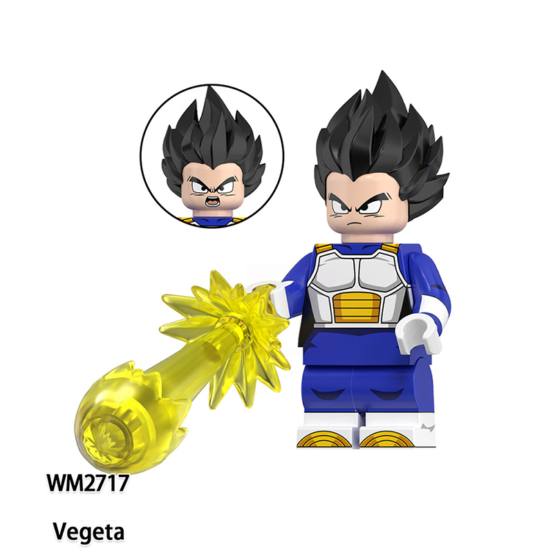 WM6183 Dragon Ball Songoku Piccolo Majin Buu Building Blocks Comic Vegeta Pagi Japanese Anime Action Gifts Toys Kids