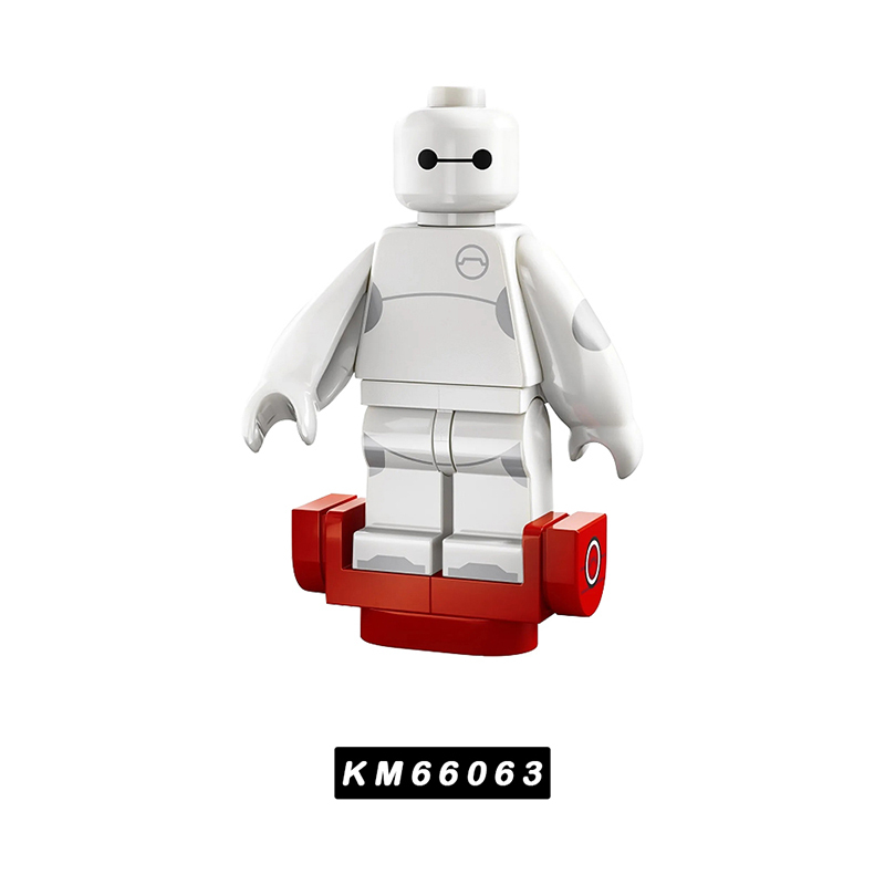 KM66057-66064 Coco Cartoon Miguel Rivera Baymax Minifigs Buildiing Blocks Big Hero 6 Héctor Stitch Sword Toys Gift Children
