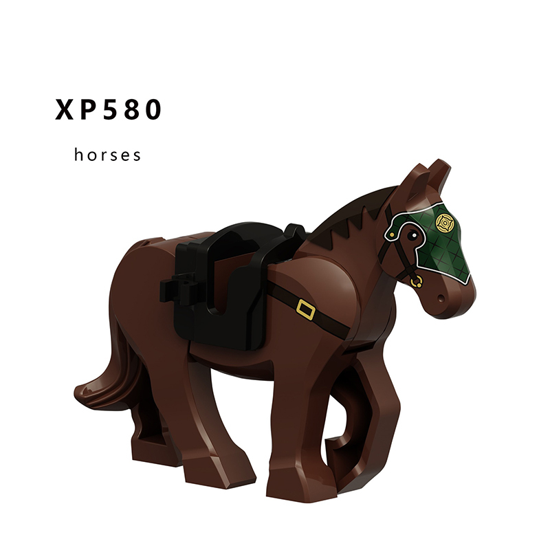 KT1078 Medieval Military Soldiers Minifigures Building Blocks Princess Knight Warrior Mini Figures Weapon Helmet Shield Toys Gift Children