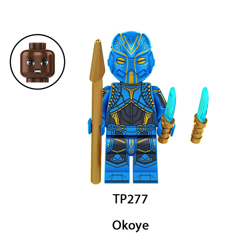 TP1035 Marvel DC Super Hero Okoye Sabra Action Figures Captain America Minifigs Building Blocks Model Collection Toys Children Gifts