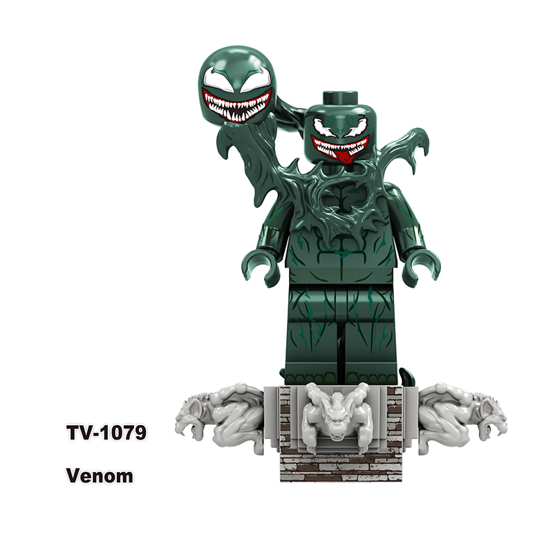 TV6210 Marvel DC Super Hero Venom Action Figures Eddie Brock Minifigs Building Blocks Model Collection Toys Children Gifts