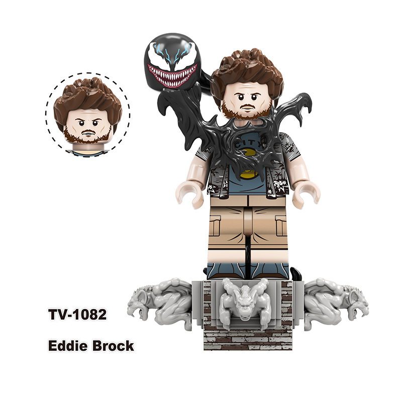 TV6210 Marvel DC Super Hero Venom Action Figures Eddie Brock Minifigs Building Blocks Model Collection Toys Children Gifts