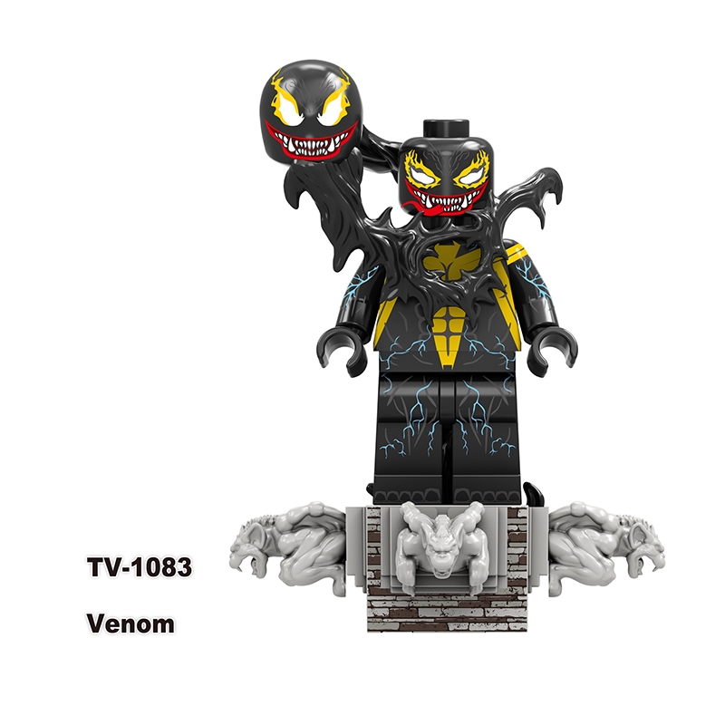TV6210 Marvel DC Super Hero Venom Action Figures Eddie Brock Minifigs Building Blocks Model Collection Toys Children Gifts
