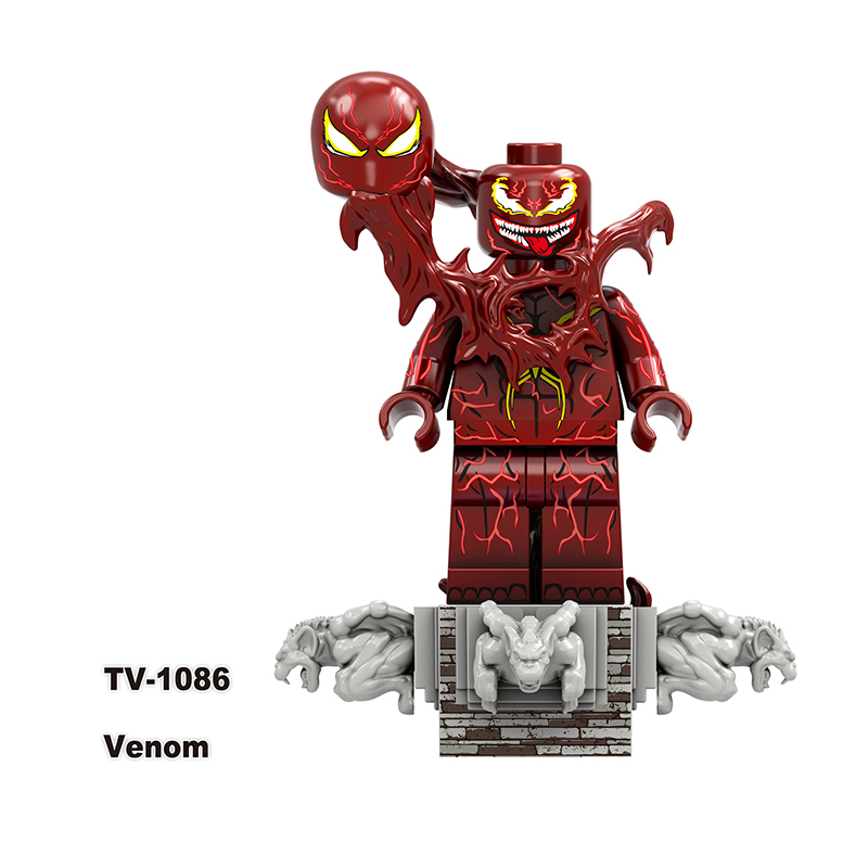 TV6210 Marvel DC Super Hero Venom Action Figures Eddie Brock Minifigs Building Blocks Model Collection Toys Children Gifts