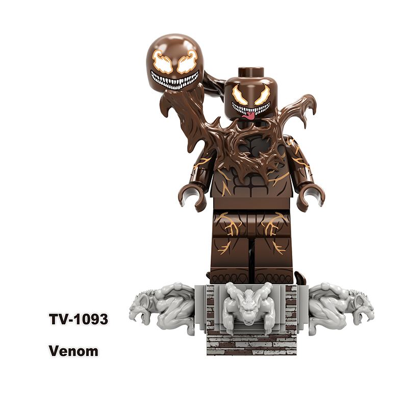 TV6211 Marvel DC Super Hero Venom Action Figures Eddie Brock Minifigs Building Blocks Model Collection Toys Children Gifts